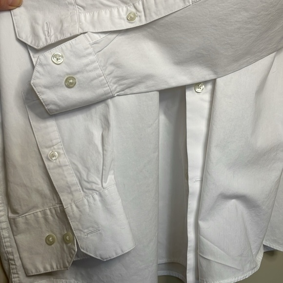 CLAIBORNE Men’s XLT White Cotton Long Sleeve Button Down Shirt Wardrobe Staple - Picture 4 of 10